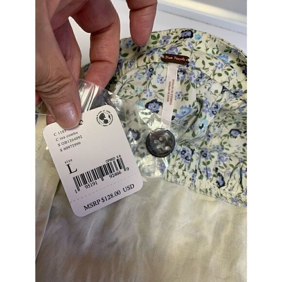 Free People NWT Petunia Mini Dress Size L - Picture 10 of 10